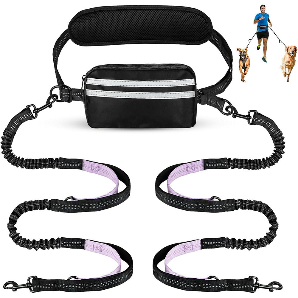Running traction rope with waist bag