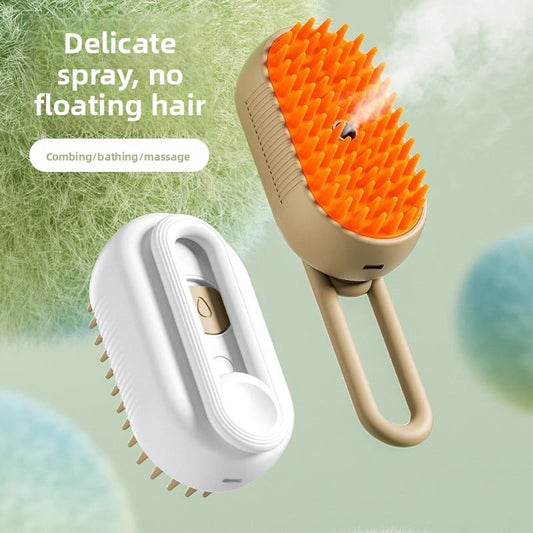 USB Rechargeable Pet Grooming Spray Massage Comb