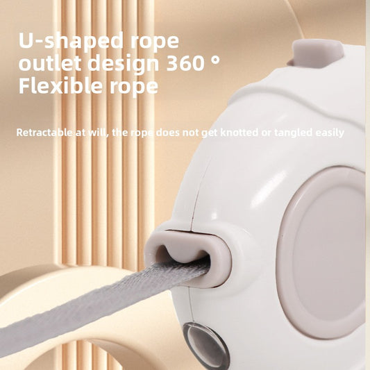 Automatic retractable traction rope