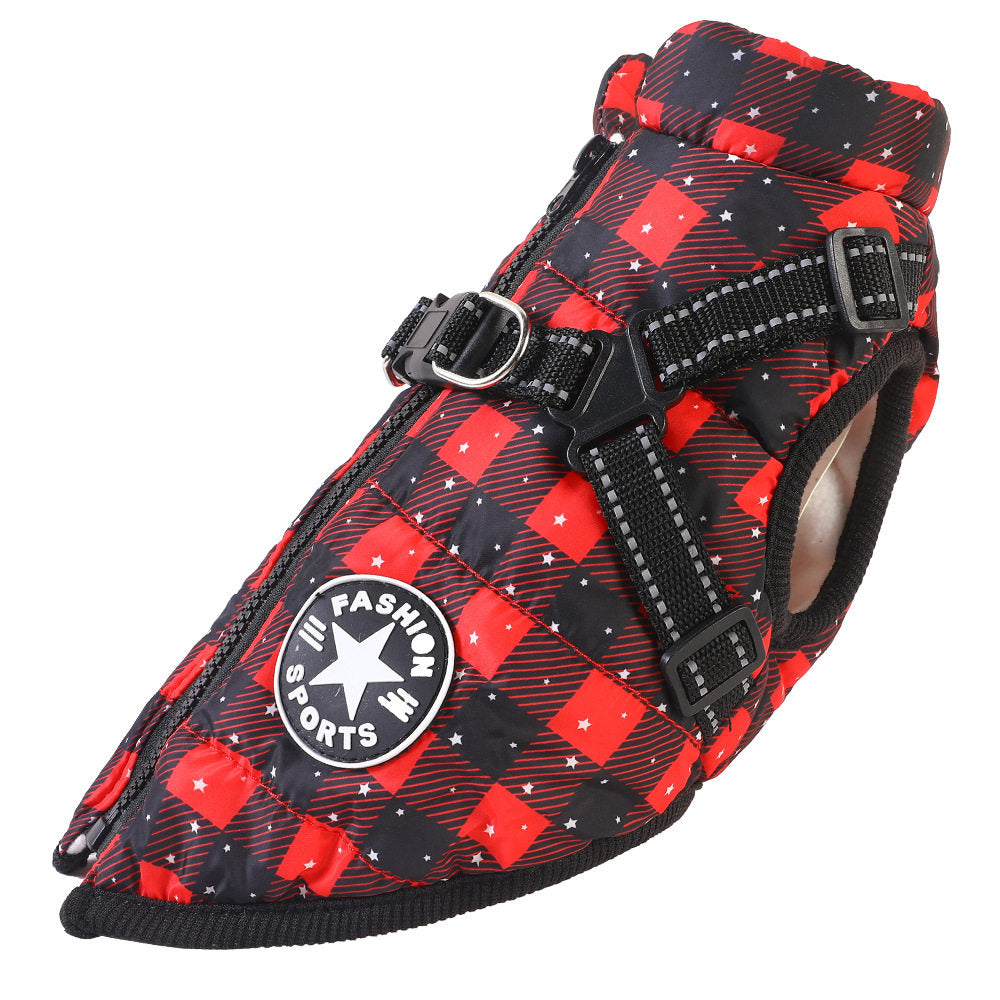 Pet clothing cotton jacket