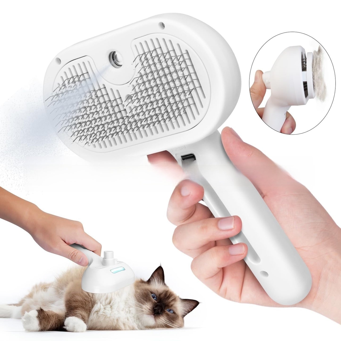 Pet hairbrush