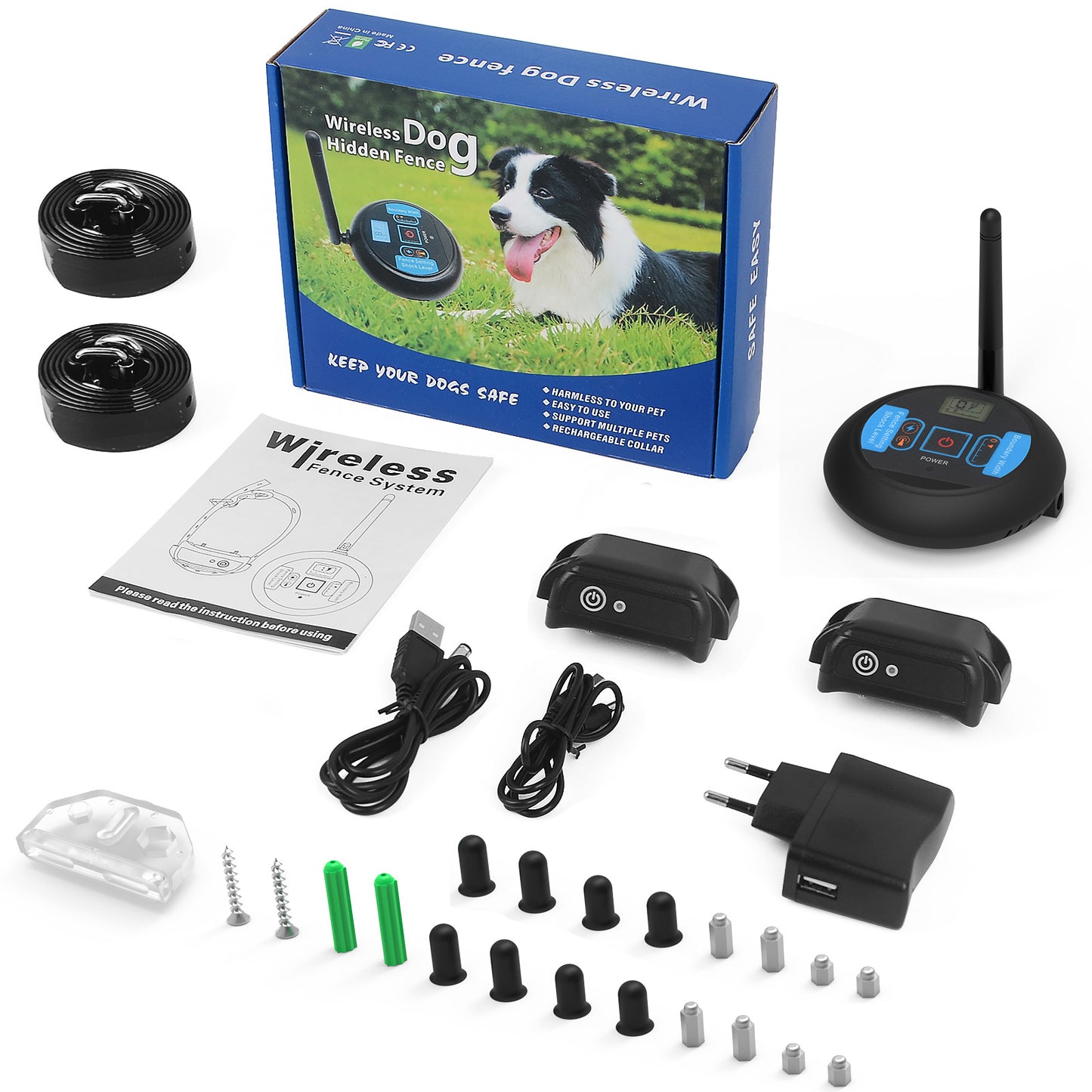 Adjustable Remote Pet Training Collar Fence