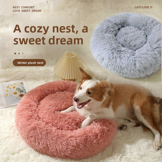 Plush Pet Bed for Dogs and Cats