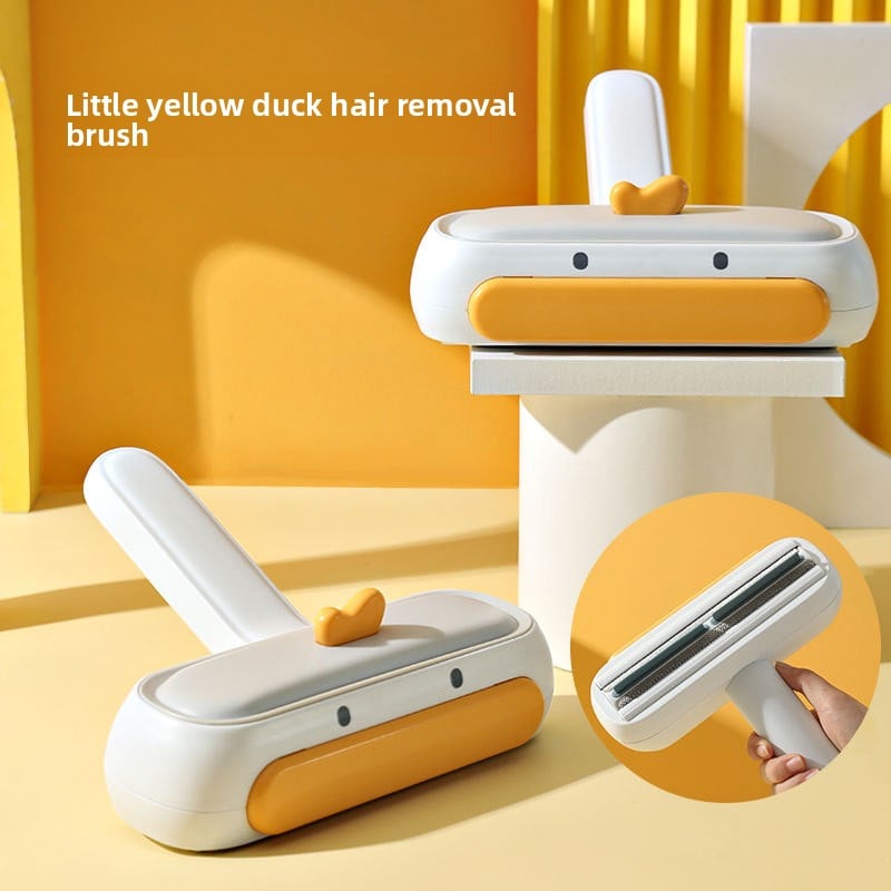 Pet grooming brush for removing hair