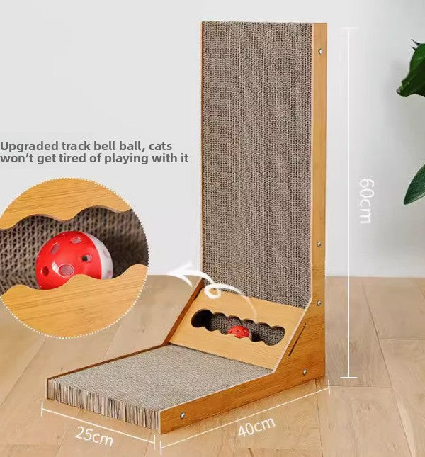 L-Shaped Corrugated Cat Scratching Board