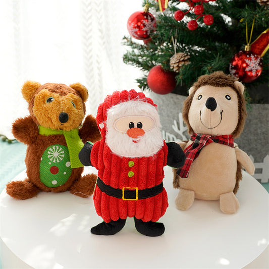 Christmas Plush Pet Toy with Sound