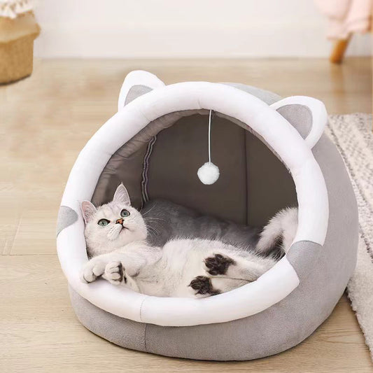 Closed cat bed