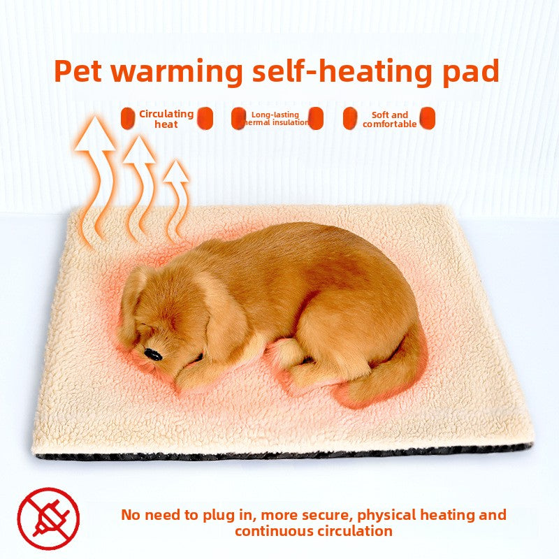 Winter self-heating and heat-retaining dog house