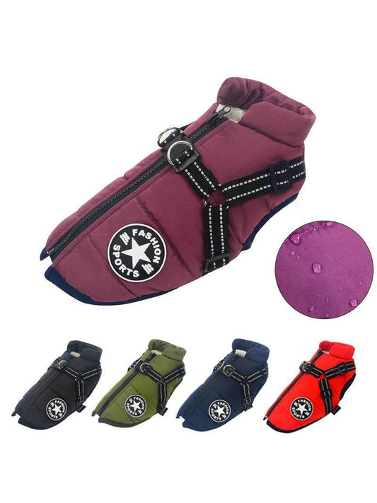 Pet clothing cotton jacket