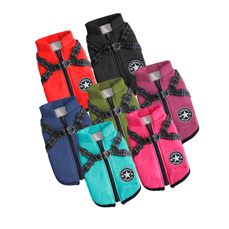 Warm and cold-proof pet clothes
