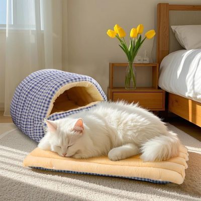 Removable Washable Windproof Cat Dog Bed Enclosed Pet Nest