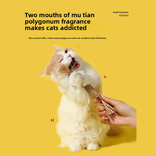 Natural Cat Chew Toy with Catnip for Dental Care